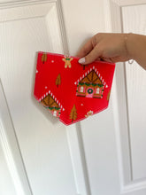 Load image into Gallery viewer, Gingerbread Bandana-Snap On
