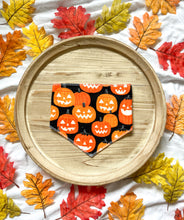 Load image into Gallery viewer, Jack O Lantern Bandana-Snap On (GLOW IN THE DARK)
