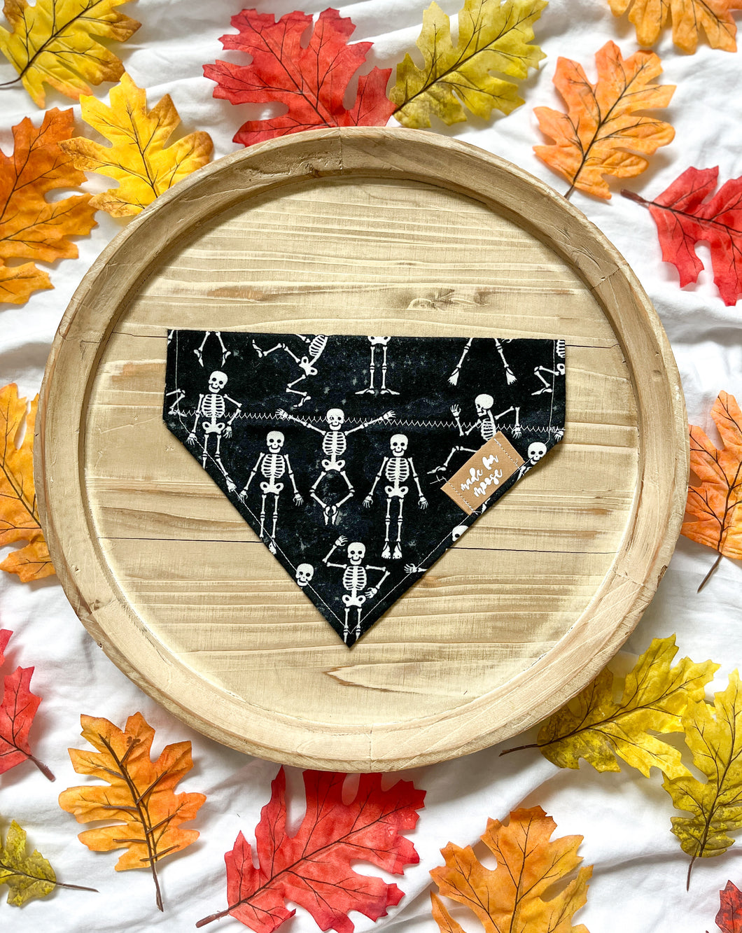Spooky Scary Skellies Bandana-Over Collar (GLOW IN THE DARK)