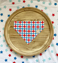 Load image into Gallery viewer, Patriotic Plaid Bandana-Over Collar
