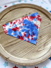 Load image into Gallery viewer, 4th of July Tie Dye Bandana-Over Collar
