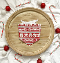 Load image into Gallery viewer, Christmas Sweater Bandana-Snap On

