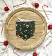 Load image into Gallery viewer, Candy Cane Lane Bandana-Snap On
