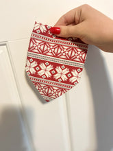 Load image into Gallery viewer, Christmas Sweater Bandana-Over Collar
